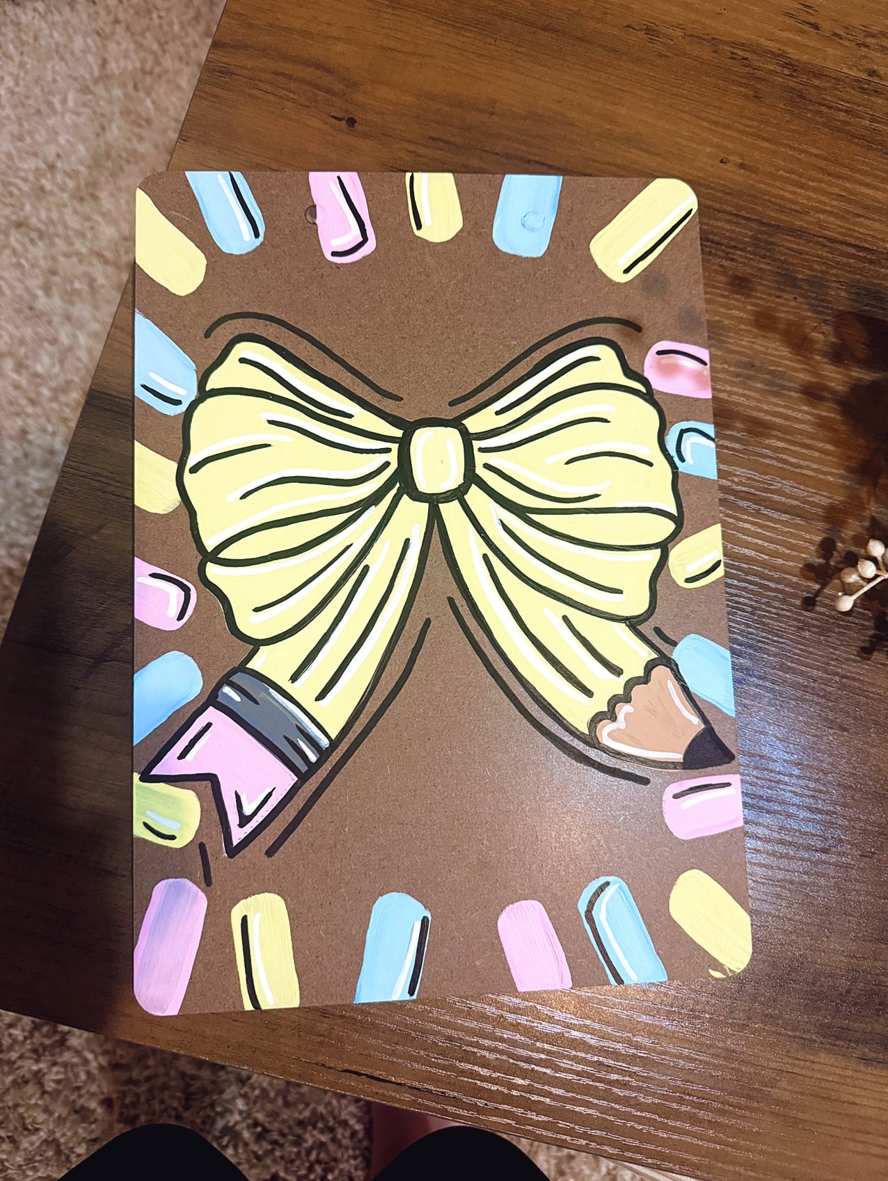 Pencil Bow Clipboard